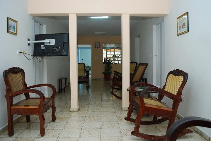 'Living room' Casas particulares are an alternative to hotels in Cuba.